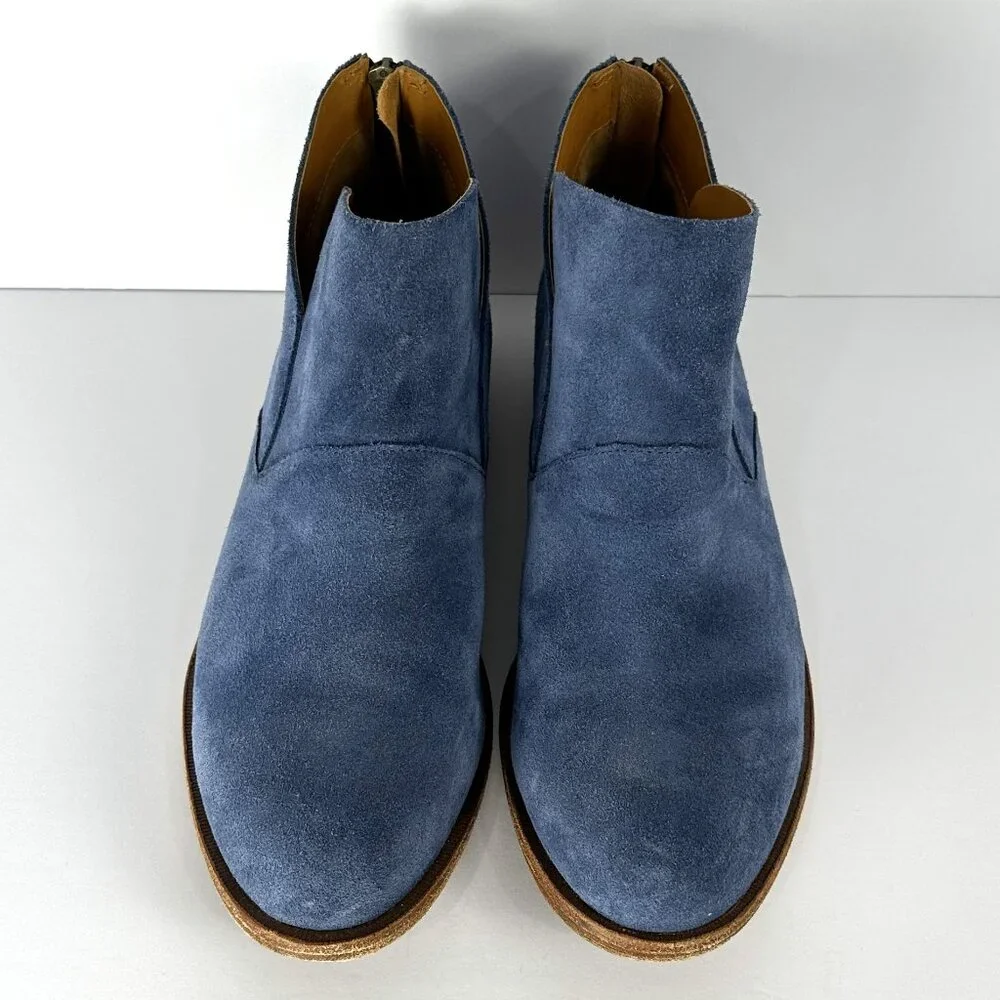 Kork-Ease Ryder Blue Suede Ankle Boots - Picture 2 of 12